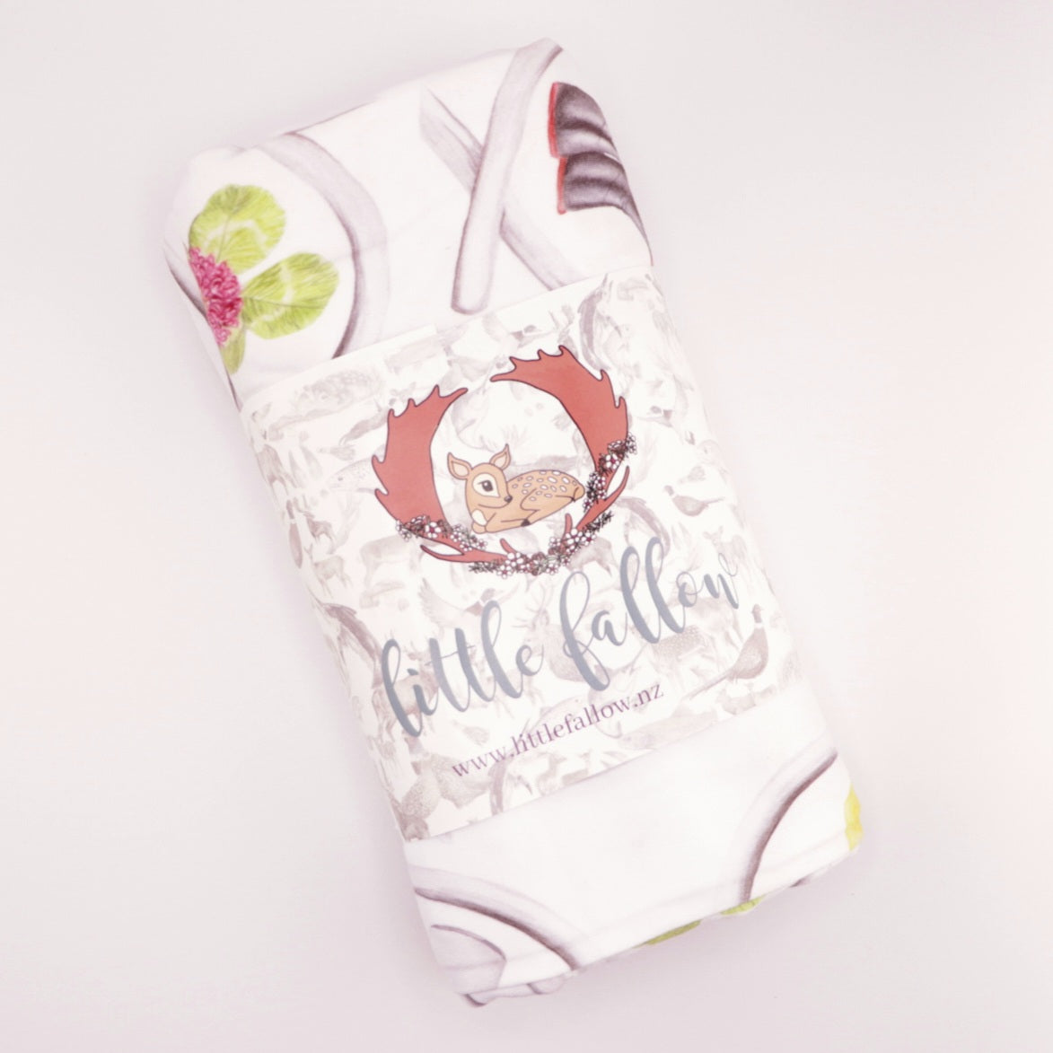 Jersey Cow Stretchy Bamboo Jersey Wrap + Beanie