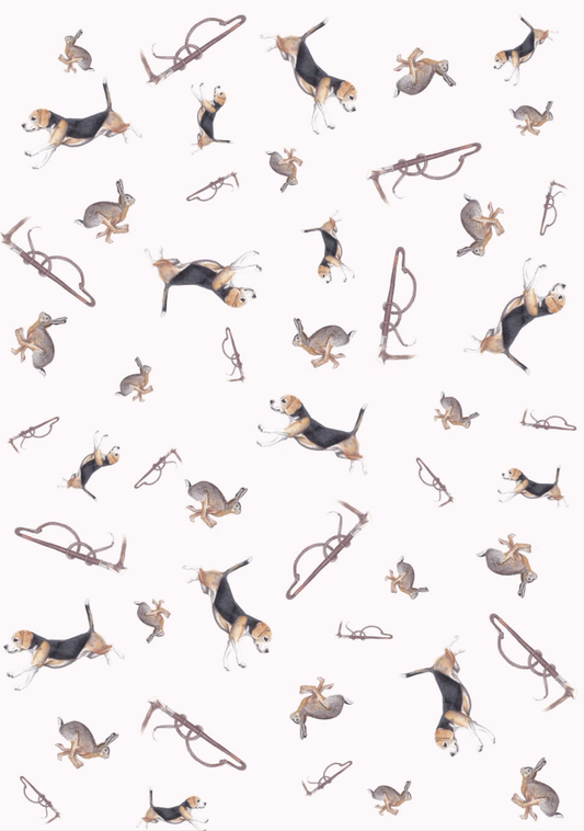 Tally-Ho Multi Print NZ Tea Towel - White