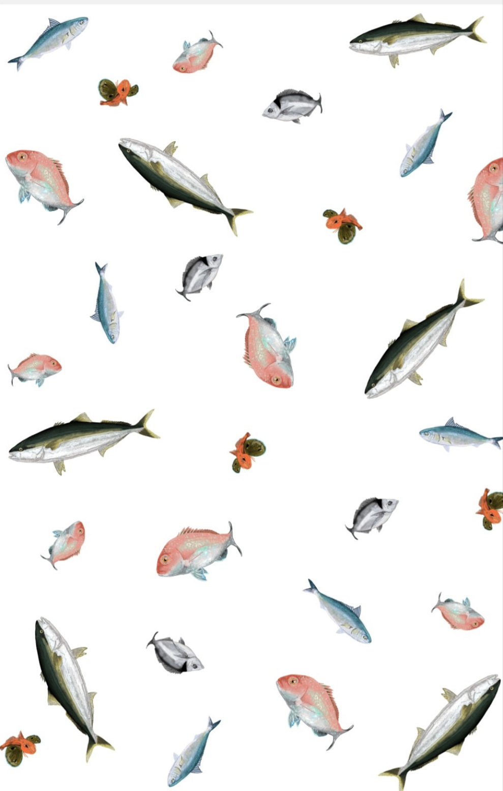 Fishing NZ Multi Print Tea Towel - White