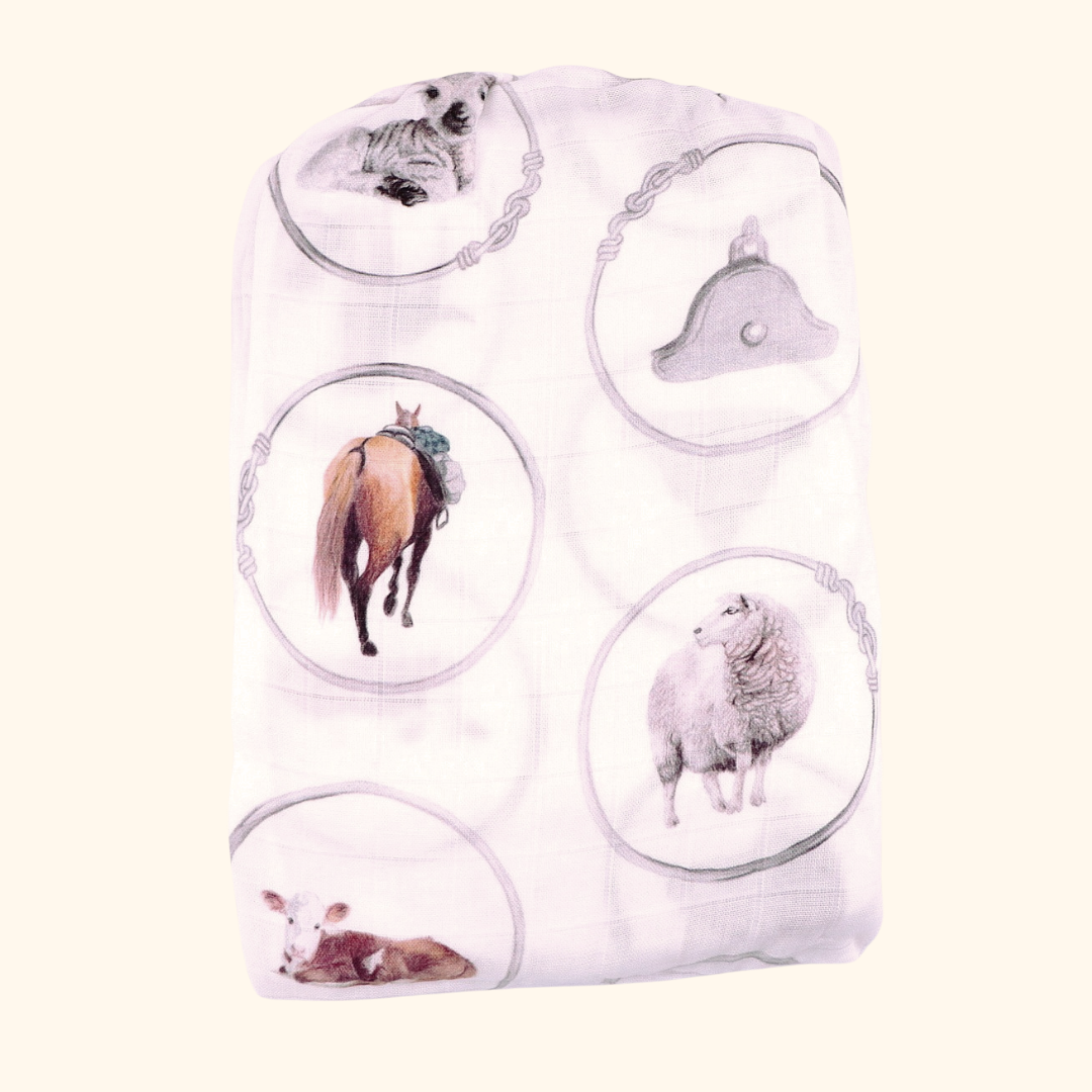 Sheep & Beef No8 Wire White Bamboo Muslin