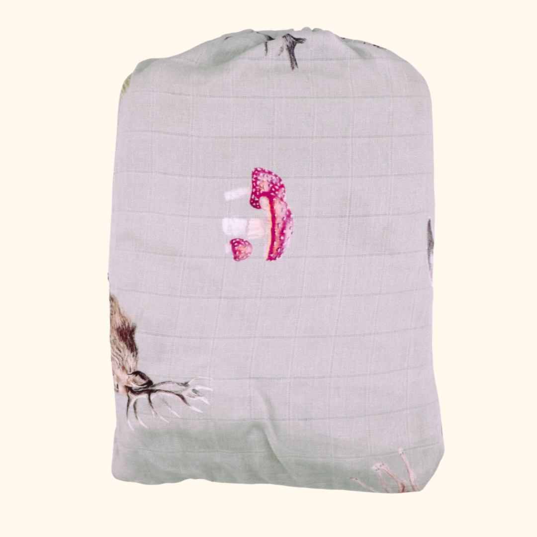 Whimsical - Bamboo Muslin Wrap - Sage