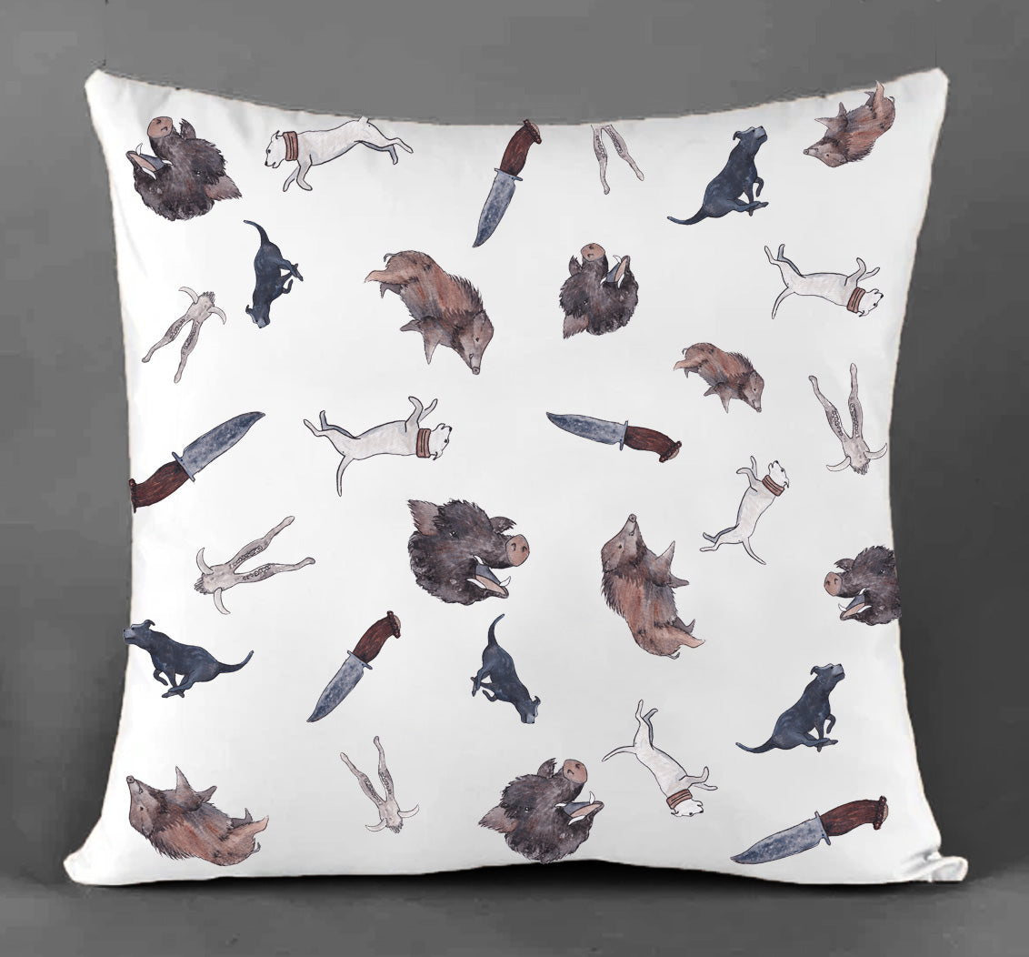 Pig Hunting Multi - Canvas Cushion