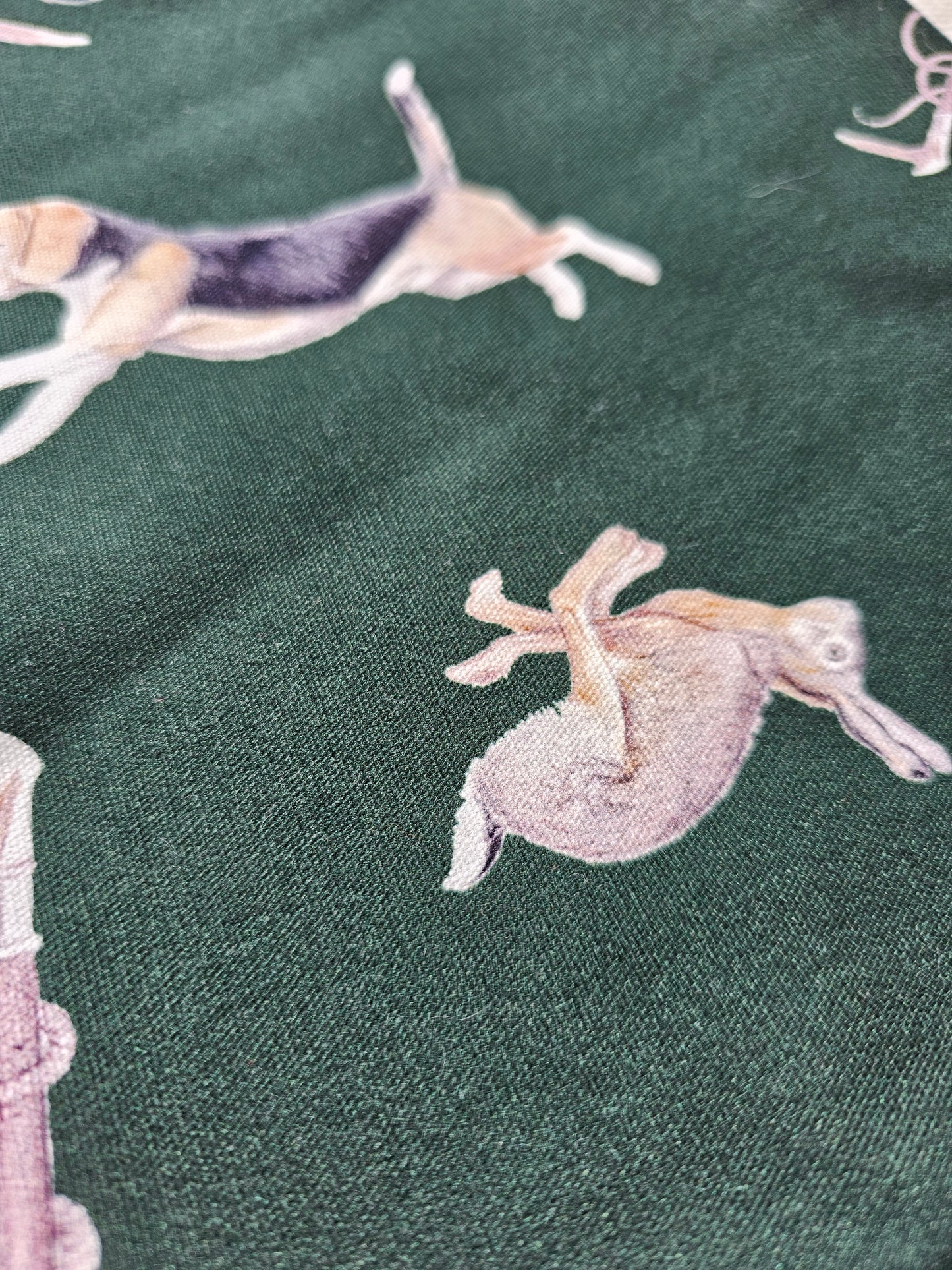 Tally-Ho Multi Print NZ Tea Towel - Hunter Green