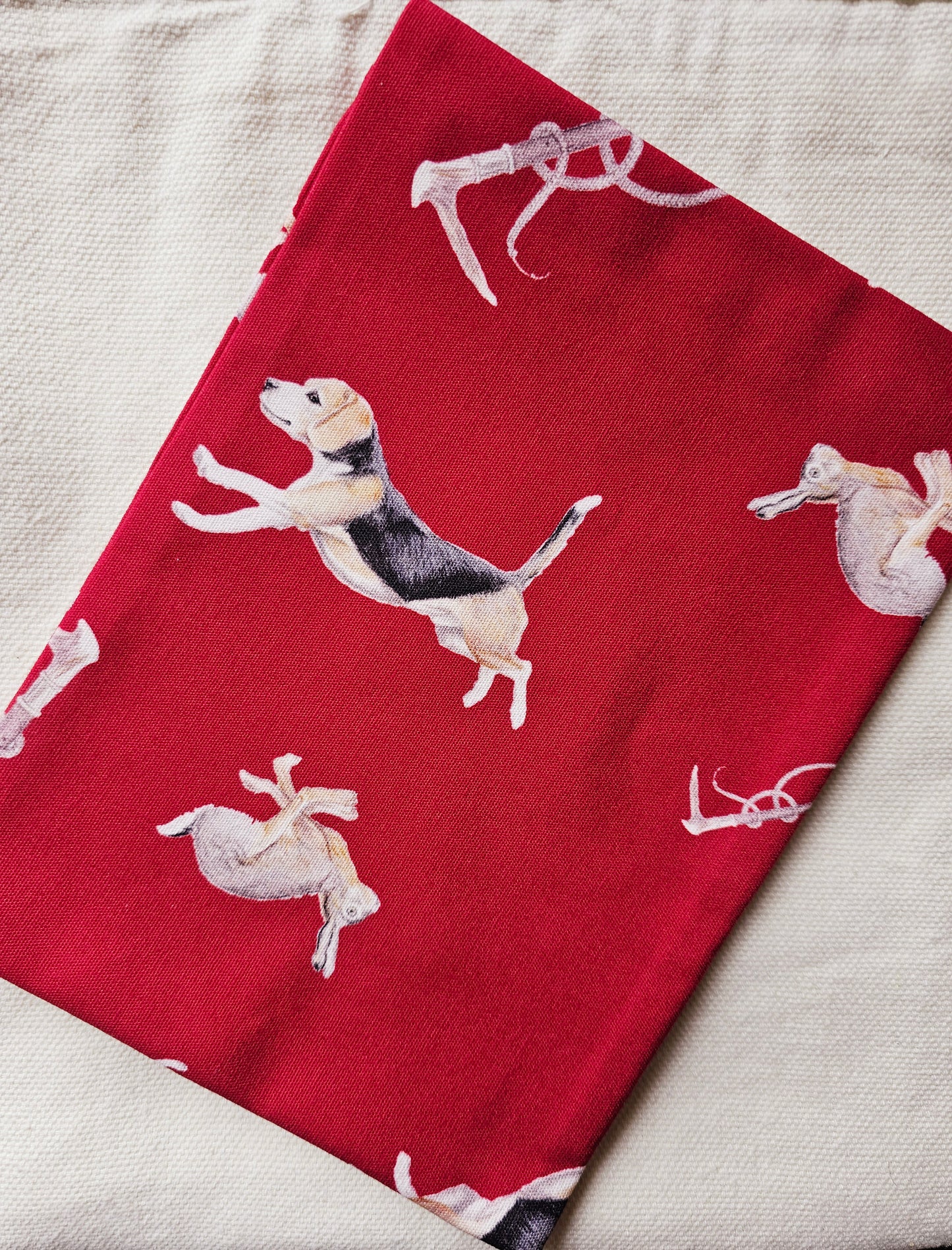 Tally-Ho Multi Print NZ Tea Towel - Scarlett Red