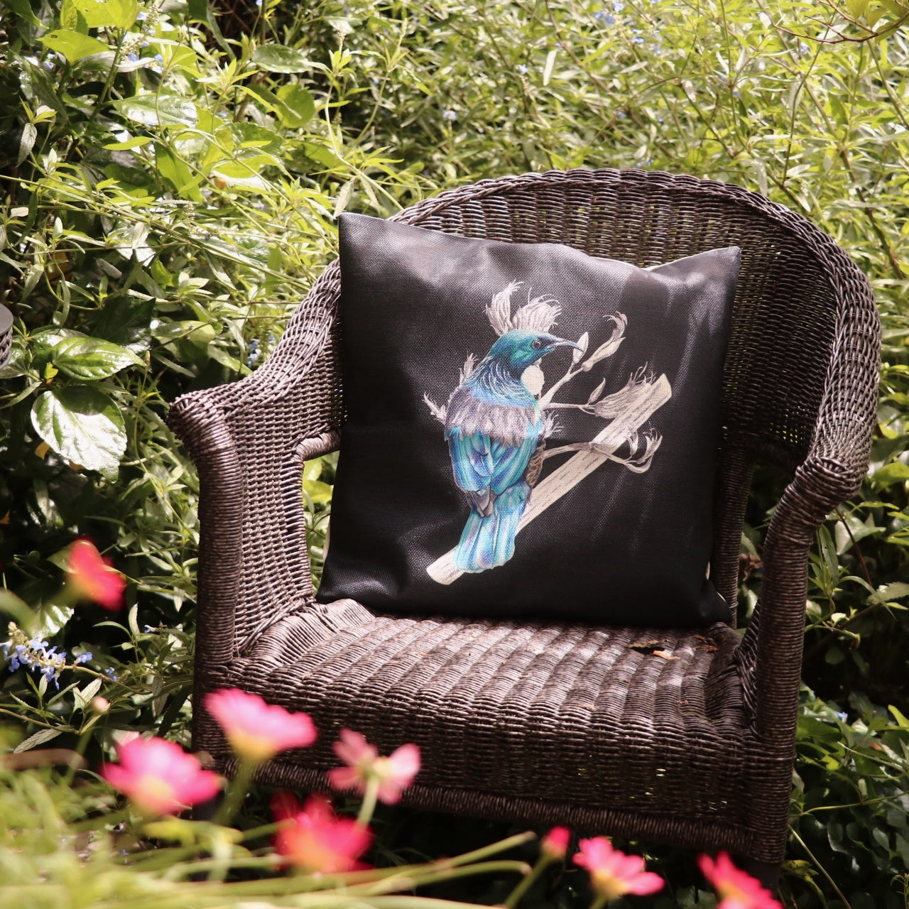 Linen Tui Cushion - Black