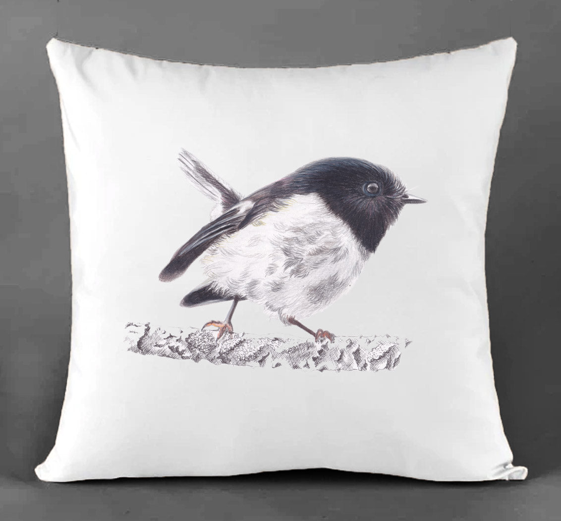 Tomtit Cotton Canvas Cushion