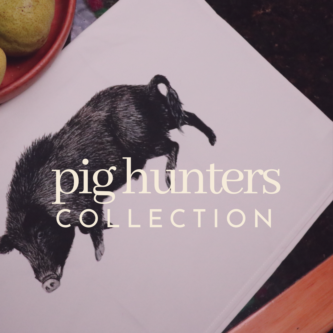 Pig Hunters- Tea Towels