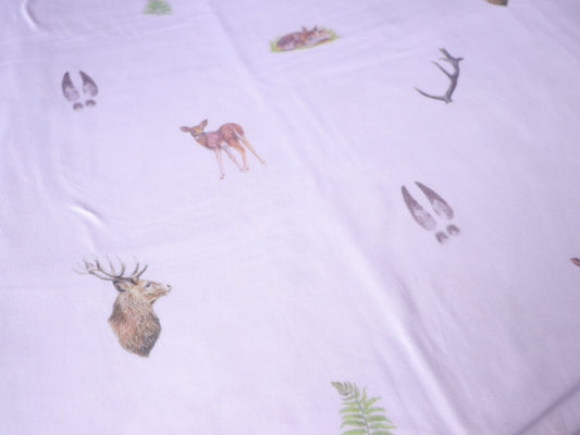 Whimsical White Bamboo Fitted Cot Sheet
