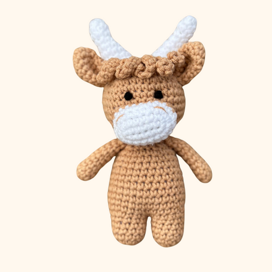 Highland Cow Crochet doll