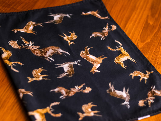 Fallow Multi Print NZ Tea Towel - Black