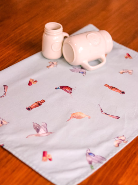 Duck Shooting Multi NZ Tea Towel - Duck Egg