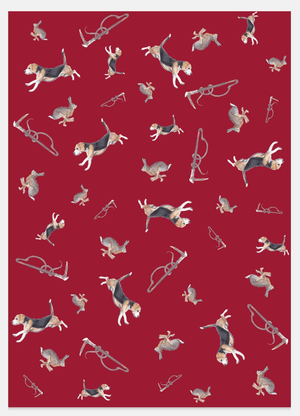 Tally-Ho Multi Scarlett Red NZ Tea Towel