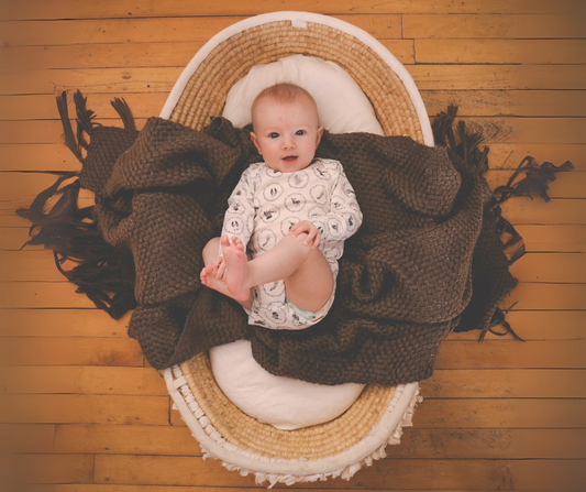 Little Farmer-Jersey Cow Long Sleeve Body Suit