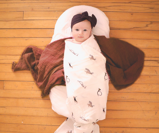 Tally-Ho - Bamboo Muslin Wrap - White