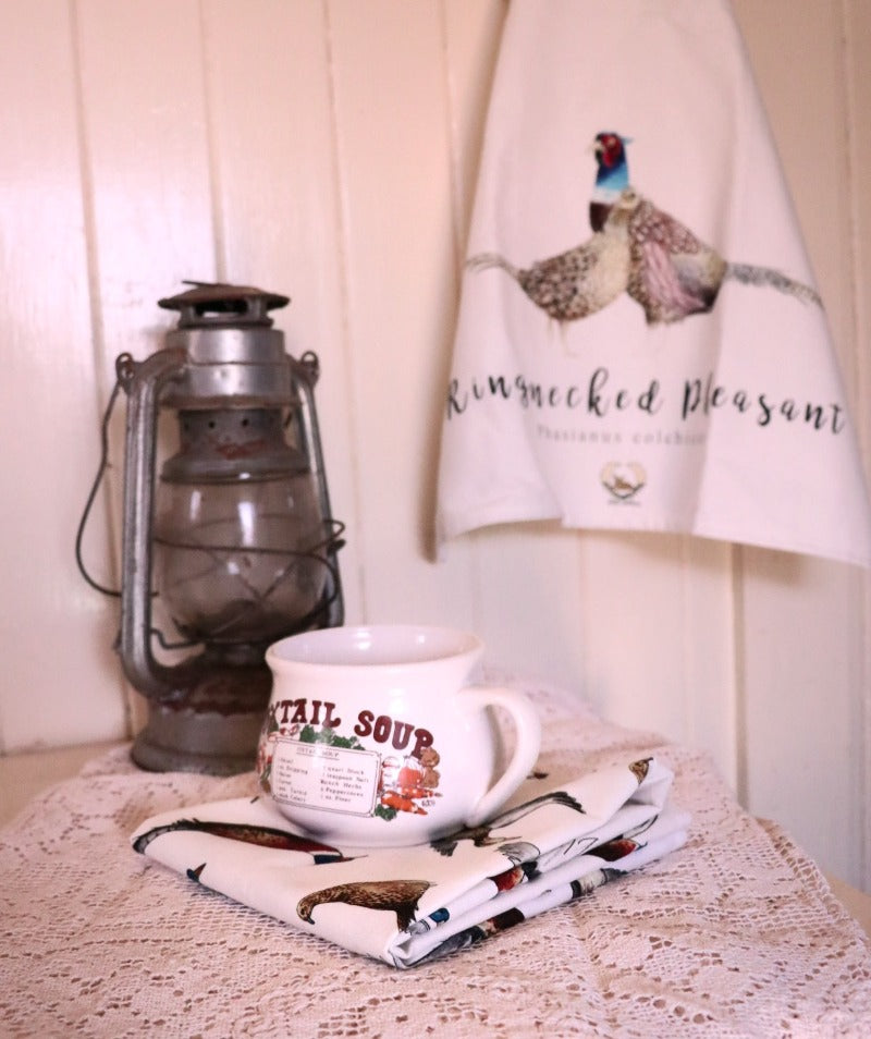 Pheasant NZ Game Bird Linen Tea Towel - Hand Drawn Gift Ideas – Little  Fallow