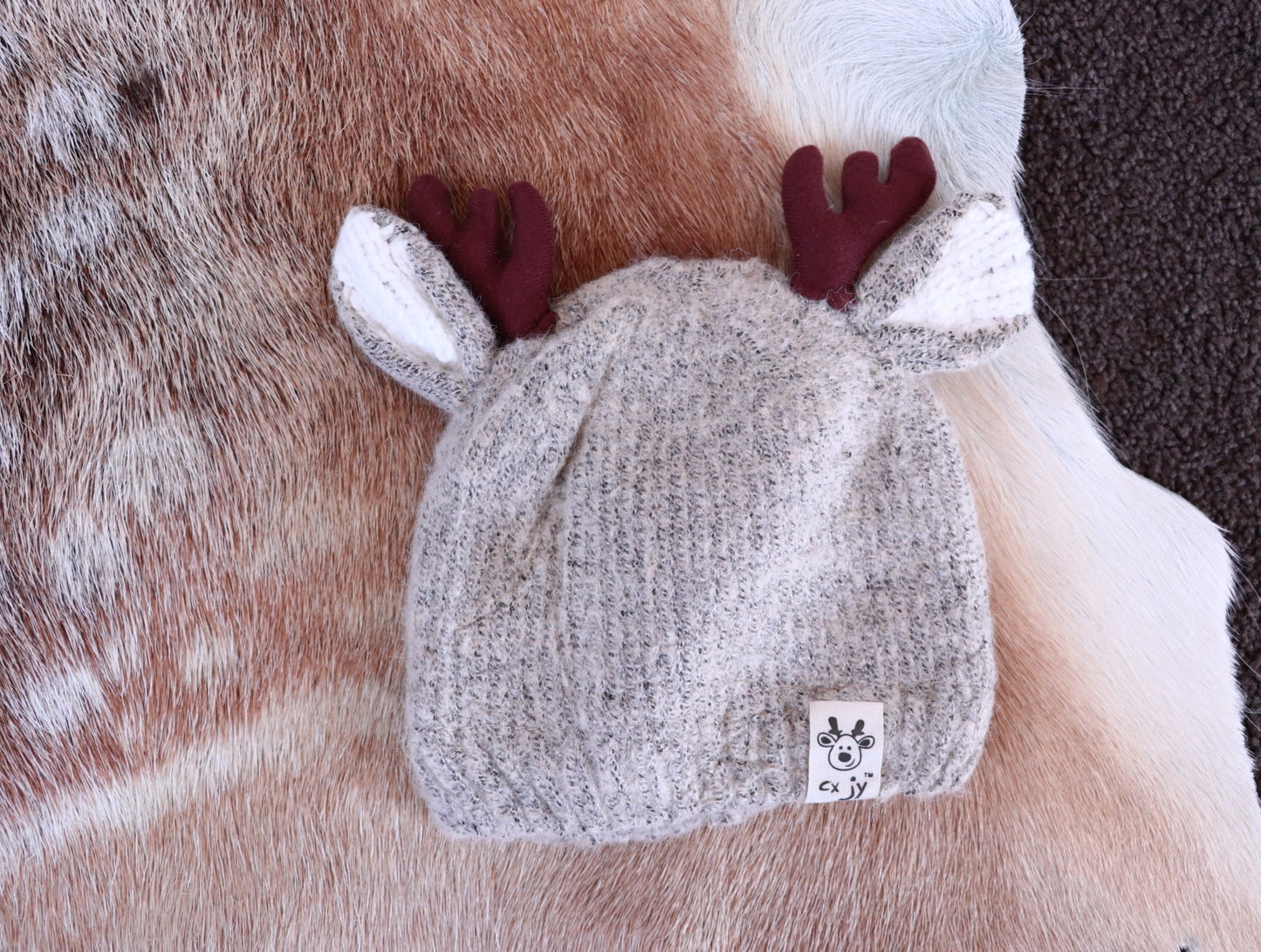 Girls and Boys Wool Deer Knitted Hat