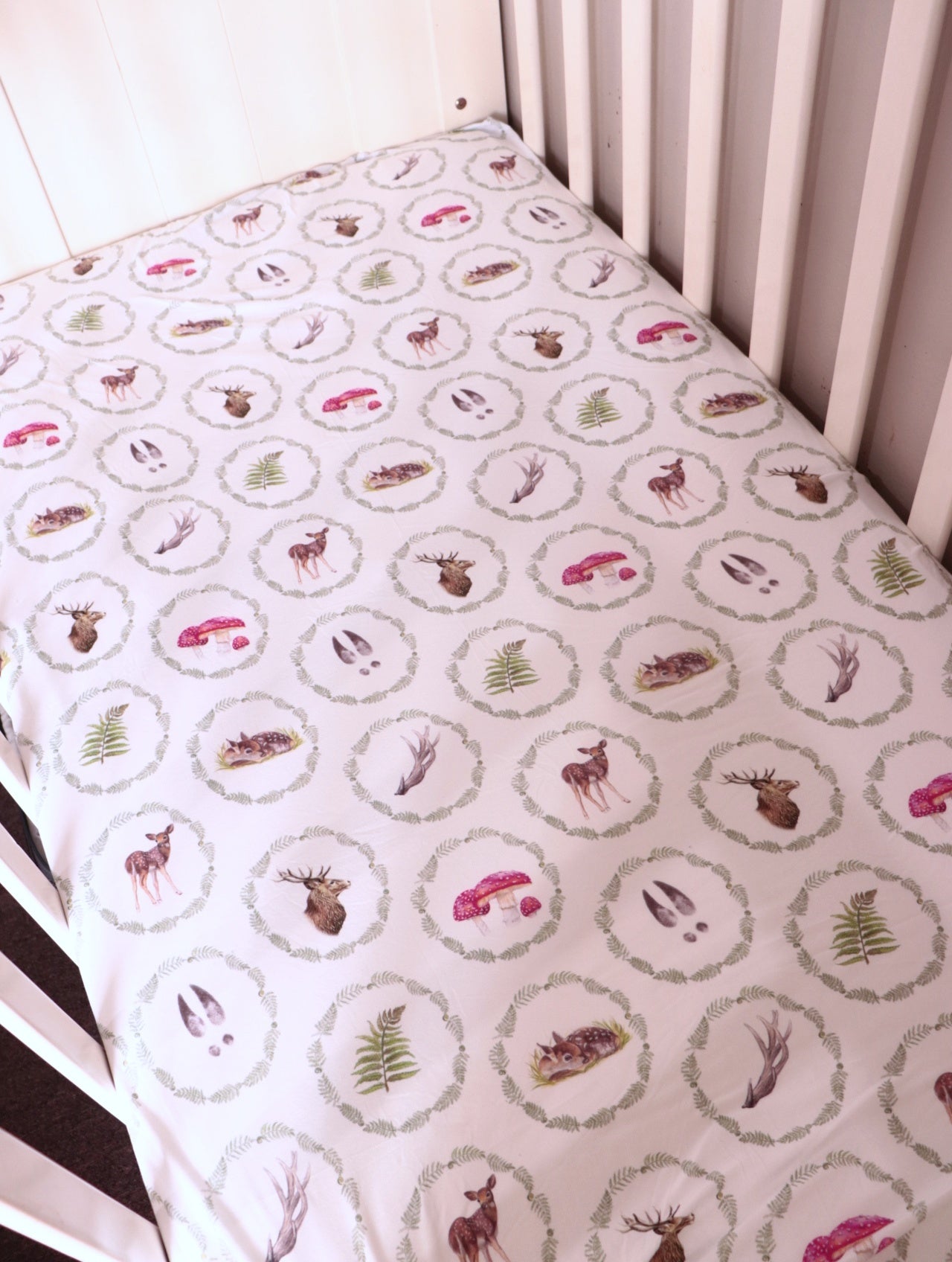 Whimsical Bamboo Fitted Cot Sheet