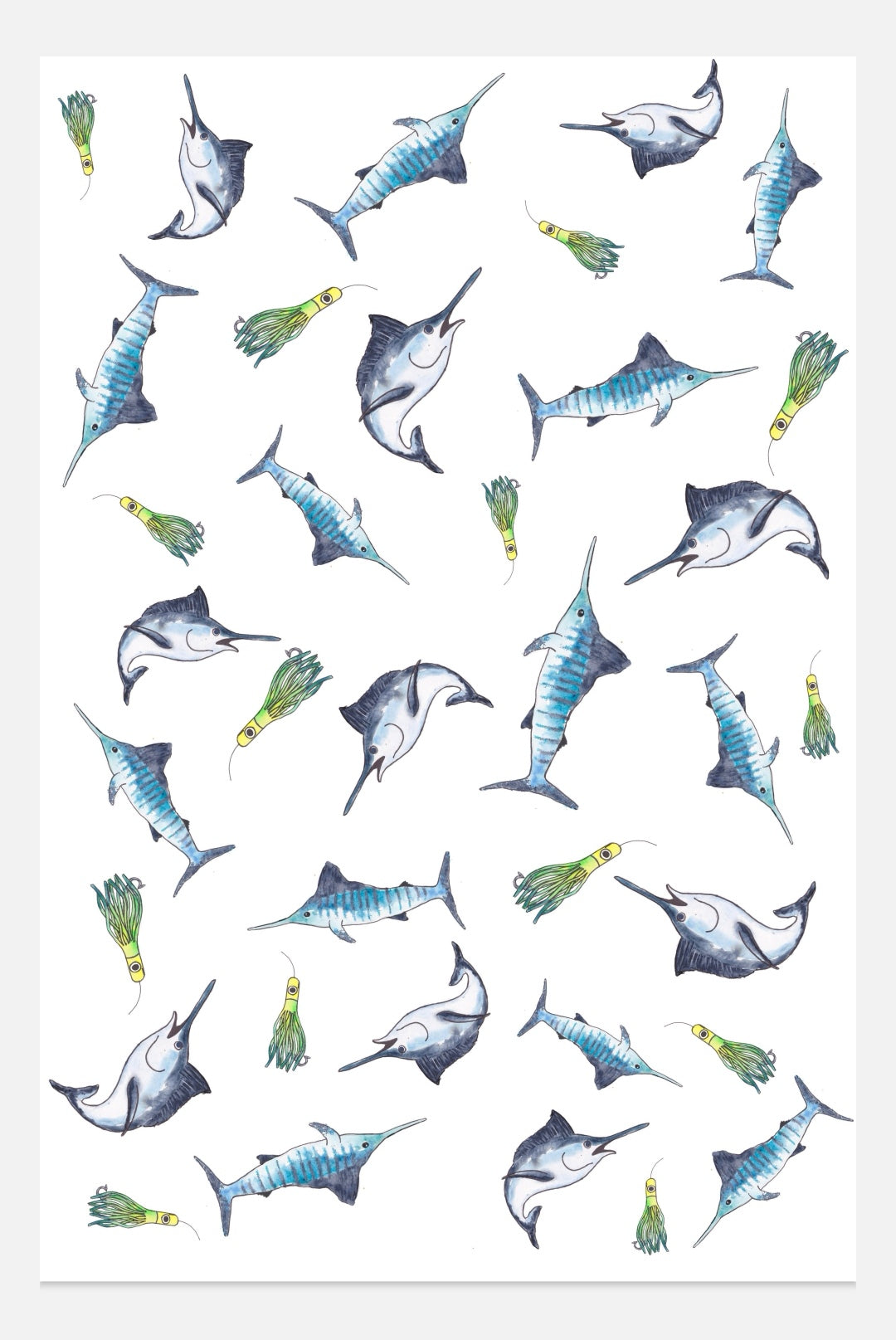 Marlin Multi Print NZ Tea Towel