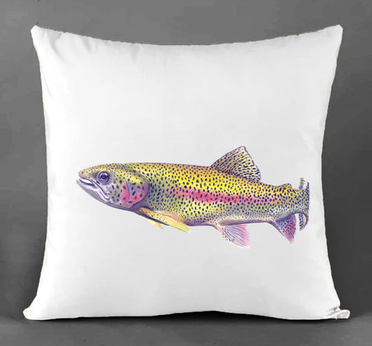 Trout Canvas Cushion