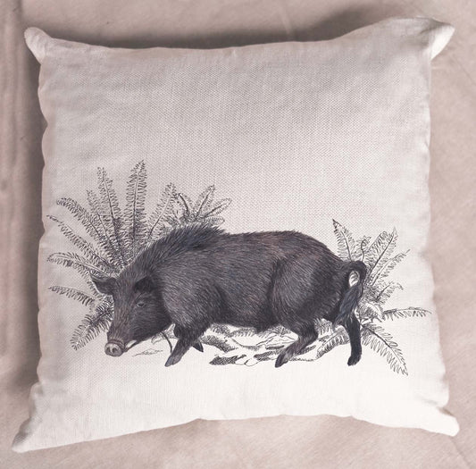 boar,wild pig,nz hunting,cushion