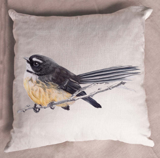 fantail,nz bird,native nz bird,cushion